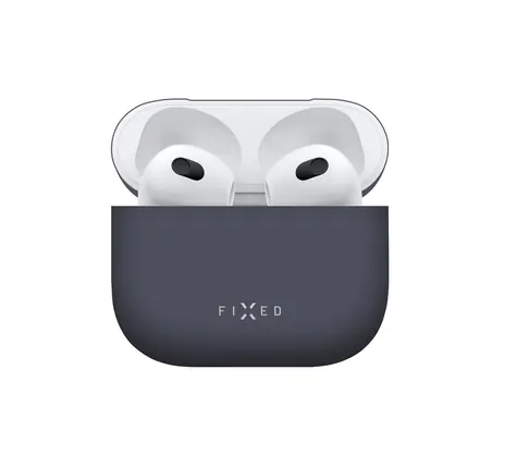 FIXED Silky Ultradünne Silikonhülle für Apple Airpods 3 blau