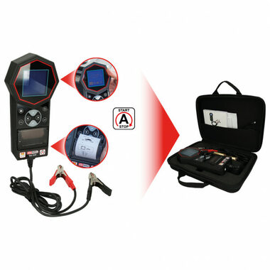 KS Tools Digitaler Tester von Batterien und Ladesystemen 12 V / mit integriertem Drucker