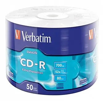 Verbatim 50 Stück CD- R 700 MB 52x / Wrap