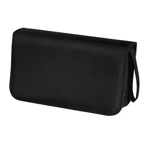HAMA CD Wallet Nylon 80 Hülle schwarz