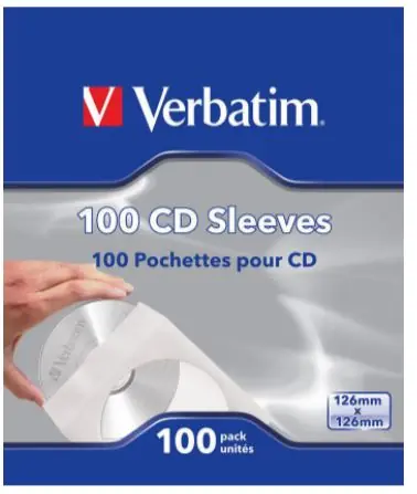 Verbatim -Papierhüllen für CDs / 100 Stk