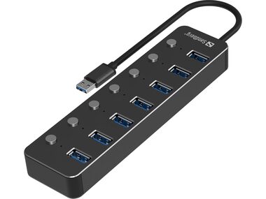 Sandberg USB-A HUB schwarz / 7x USB 3.0