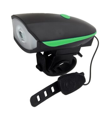 Esperanza EOT023 Alfard / Fahrrad-Frontlicht mit Klingel / LED 100 lm / 3 Modi / 3x AAA