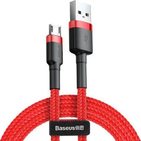 Baseus CAMKLF-C09 Kabel USB-A auf microUSB rot / 2 m