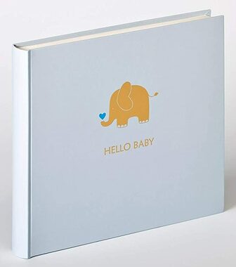 Walther Baby Animal 25x28 blauer Elefant / Album / 50 Seiten