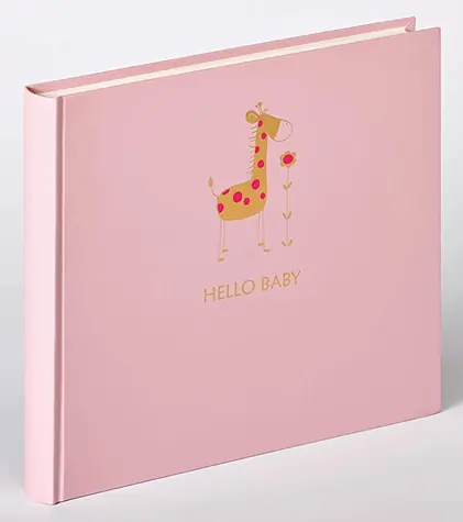Walther Baby Animal 25x28 rosa Giraffe / Album / 50 Seiten