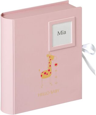 Walther Baby Animal Baby-Foto-Erinnerungsbox, rosa Giraffe 