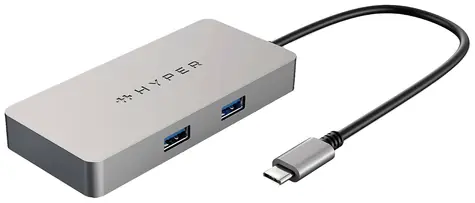 Hyper HDMB2-GL USB-C Universal-Dockingstation / USB-C / HDMI / 2 x USB 3.0 / RJ45 / 4K 60 Hz-Unterstützung