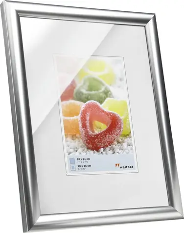 Walther Trendstyle 30x40 Kunststoff-Fotorahmen silber 