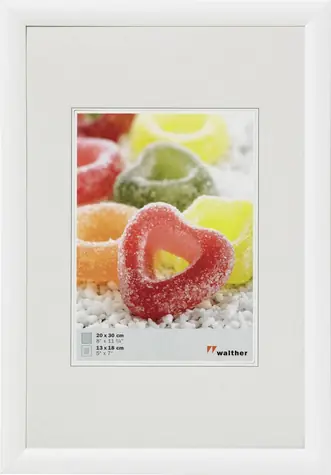 Walther Trendstyle 40x50 Kunststoff-Fotorahmen weiß 