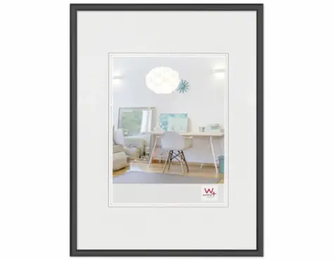 Walther New Lifestyle 18x24 Kunststoff-Fotorahmen schwarz 