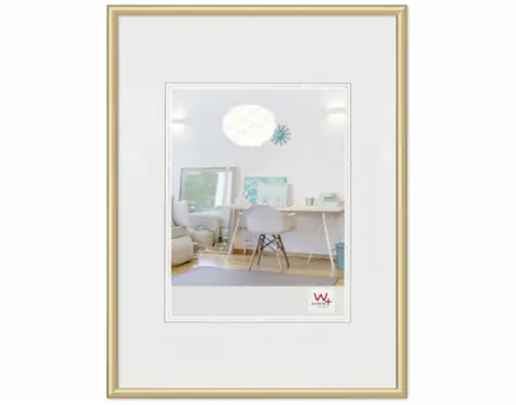 Walther New Lifestyle 18x24 Kunststoff-Fotorahmen gold 
