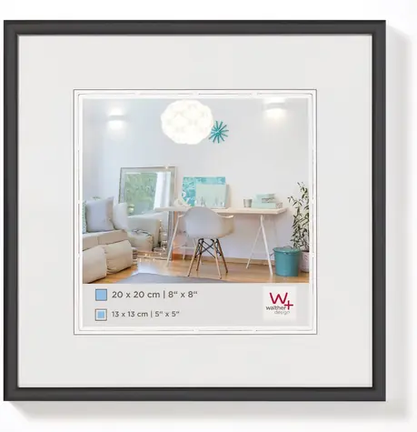 Walther New Lifestyle 20x20 Kunststoff-Fotorahmen schwarz 