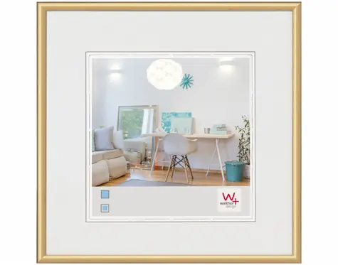 Walther New Lifestyle 20x20 Kunststoff-Fotorahmen gold 