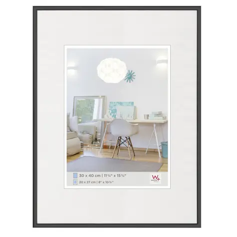 Walther New Lifestyle 30x40 Kunststoff-Fotorahmen schwarz 