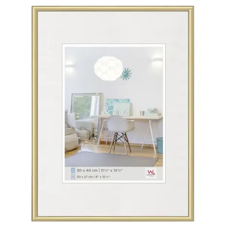 Walther New Lifestyle 30x40 Kunststoff-Fotorahmen gold 