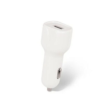 Setty GSM043808 weiß / USB-Autoladegerät mit Beleuchtungskabel / 2,4 A / 1 m