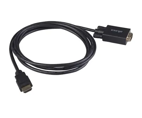 Akasa AK-CBHD26-20BK / HDMI-zu-VGA-Kabel / FullHD / 60Hz / 2m