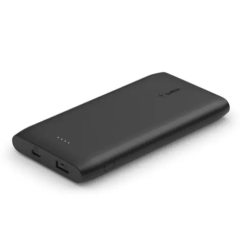 Belkin BPB001btBK Power Bank 10000 mAh + Kabel schwarz / 18 W PD / USB-A / USB-C  