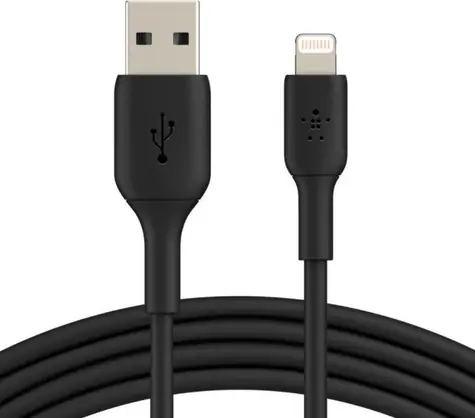 Belkin CAA001bt0MBK Kabel USB-A zu Beleuchtung schwarz / 15 cm 