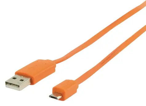 Valueline USB 2.0. Kabel - Micro USB 100 cm orange