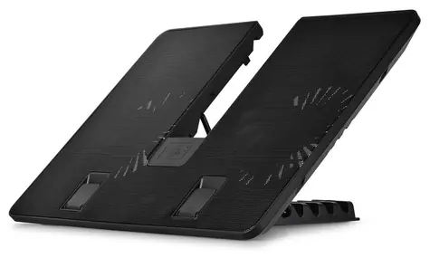 DEEPCOOL U PAL schwarz / Kühlpad / bis 15,6" / 2x 140mm / USB 3.0