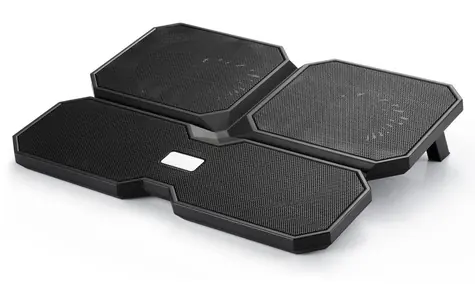 DEEPCOOL MULTI CORE X6 schwarz / Laptop-Kühlpad / bis 15,6" / 2x 140mm + 2x 100mm / 2x USB 