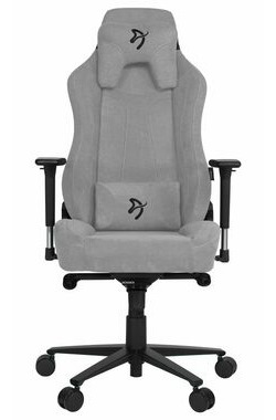 Arozzi VERNEZZA Soft Fabric Gamingstuhl grau-schwarzes Logo / 134 - 143 cm / Stoff / 145 kg