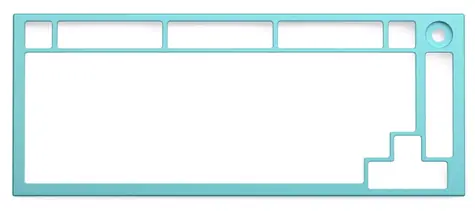 Glorious GMMK Pro Top Rahmen hellblau / 350 x 345 x 370 mm