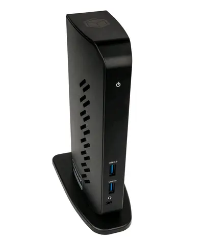 Icy Box IB-DK2252AC Laptop-Dockingstation, schwarz / 2x DP / 6x USB 3.0 / 1x RJ-45