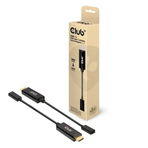 Club3D CAC-1333 aktive Reduktion HDMI auf USB-C M/F schwarz / 4K 60Hz