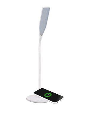 Orava Quick Charge kabelloses Ladegerät mit Tisch-LED-Lampe / Qi