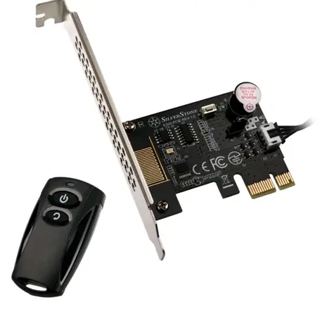 Silverstone ES02-PCIe Fernbedienung zum Ein- und Ausschalten des PCs / 20 Meter Entfernung / 2,4 GHz