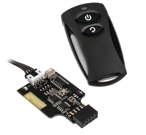 Silverstone ES02-USB-Fernbedienung zum Ein- und Ausschalten des PCs / 20 Meter Entfernung / 2,4 GHz