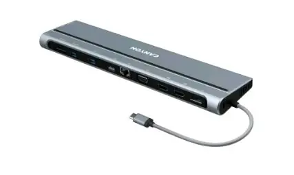 Canyon CNS-HDS90 Dockingstation / USB-C / HDMI / 3xUSB-A / RJ45 / 3,5-mm-Buchse / SD-Leser