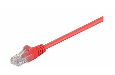 MicroConnect CAT5e U/UTP 0,5 m rot / PVC / AWG 28/7