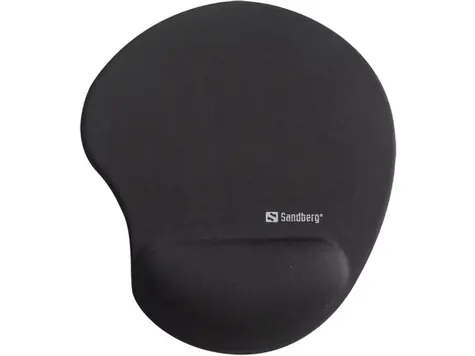 Sandberg Gel Mousepad Wrist Rest BULK schwarz / ergonomisches Mauspad mit Handballenauflage 