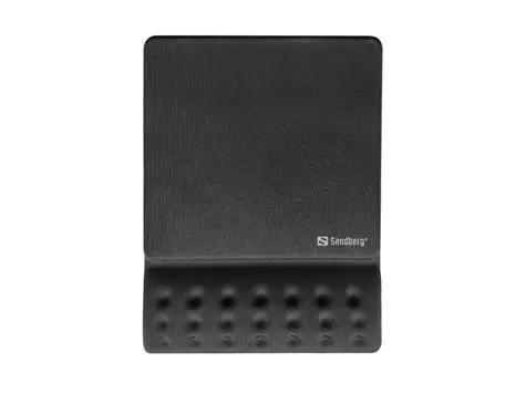 Sandberg Memory Foam Mousepad Square schwarz / Mauspad mit Handballenauflage / quadratisch
