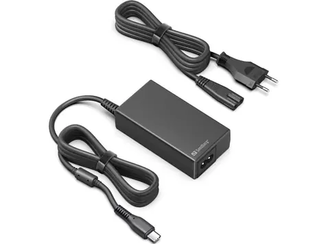 Sandberg USB-C AC-Ladegerät PD65W EU+UK / USB-C-Ladegerät / 1,8 m