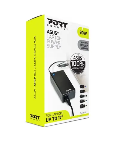 PORT CONNECT Netzteil für Asus Notebook 90W / 19V / 4,74A / 5x Asus -Anschluss
