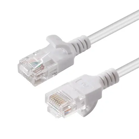 MicroConnect CAT6a U/UTP SLIM 0,25m weiß / LSZH