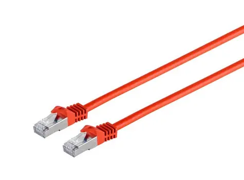 MicroConnect CAT7 S/FTP Patchkabel 0,25m rot / LSZH