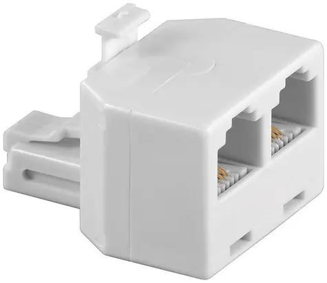 MicroConnect Y-Adapter RJ11 (M) - 2x RJ11 (F) weiß