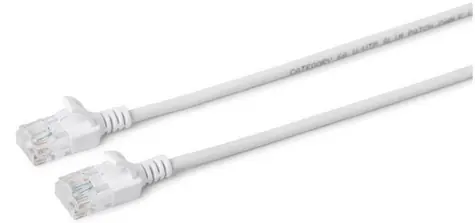 MicroConnect CAT6a U/UTP SLIM 1m weiß / LSZH
