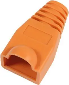 MicroConnect RJ45 Steckerabdeckung orange / 50 Stück