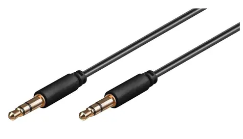 MicroConnect Slim Audiokabel 3-poliger Klinkenstecker 3,5 mm - Klinkenstecker 3,5 mm 7 m schwarz