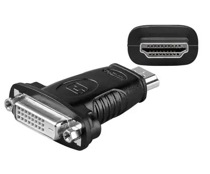 MicroConnect Adapter HDMI (M) - DVI-D (F) Dual-Link 24+1 Pin schwarz 