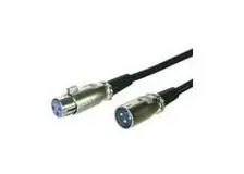 MicroConnect XLR-Kabel XLR (M) - XLR (F) 1m schwarz