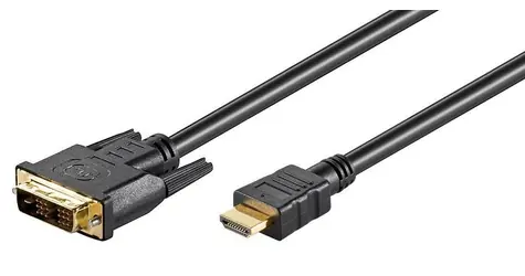 MicroConnect Kabel Single-Link HDMI (M) - DVI-D 18+1 (M) 1,5m schwarz / FullHD (1920x1080) @ 60Hz / bidirektional 