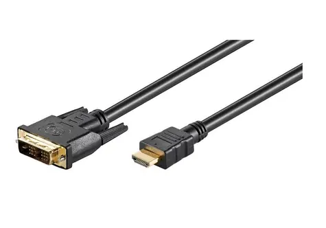 MicroConnect Kabel Single-Link HDMI (M) - DVI-D 18+1 (M) 2m schwarz / FullHD (1920x1080) @ 60Hz / bidirektional 